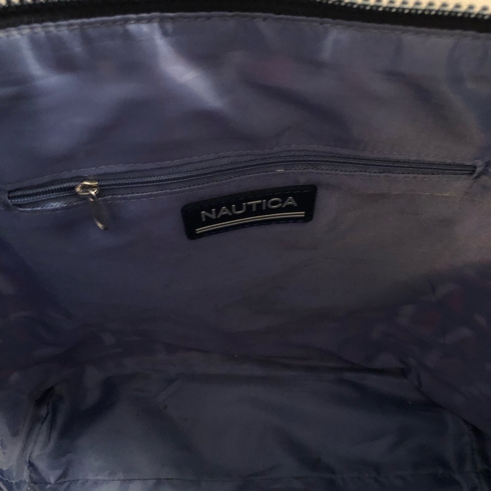Nautica Kodi Satchel Inidgo Red White Blue Strap Bag/Tote - Picture 9 of 11